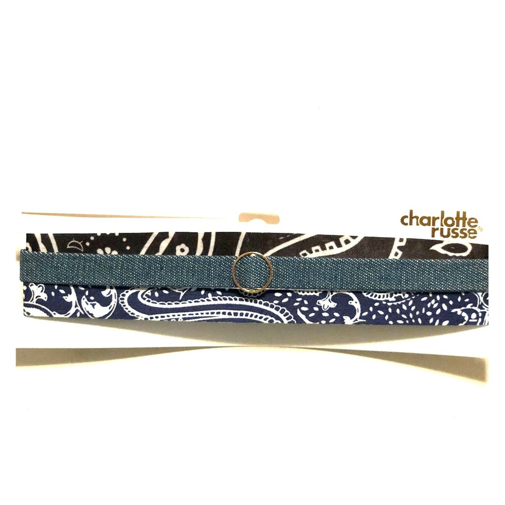 Denim & Embellished Choker Set